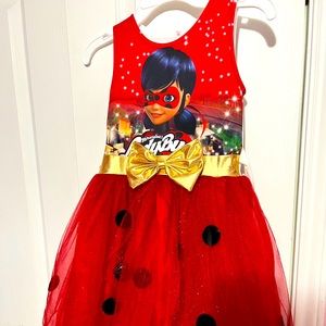 Girls size 7 Ladybug Dress